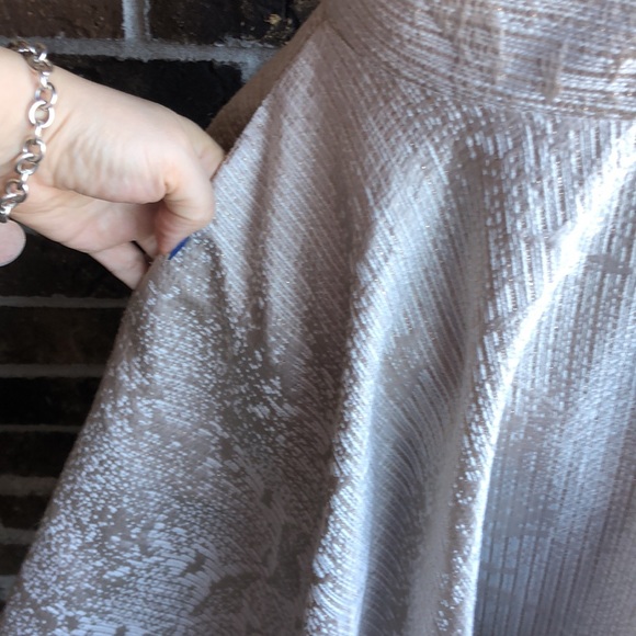 SAU Anthropology Ivory Champagne Spaghetti Strap Dress - Picture 5 of 12